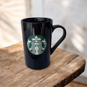 Black Starbucks mug
